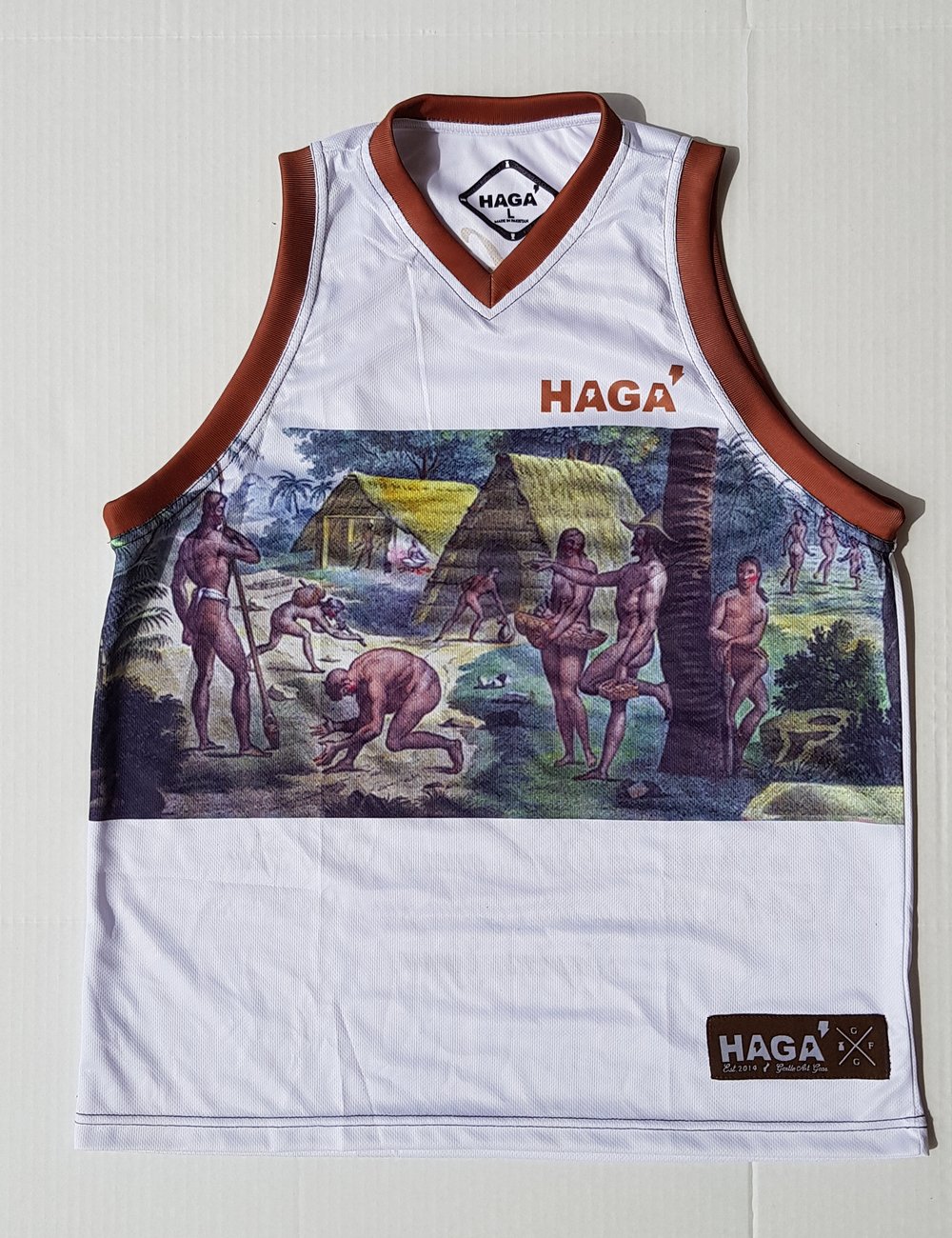 Image of WHITE INIFRESI JERSEY TANK