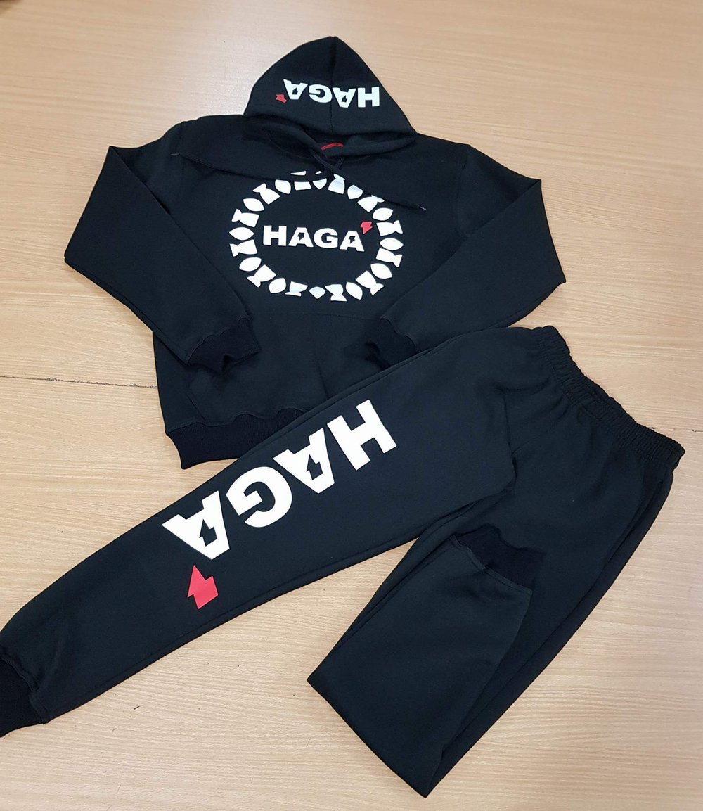 Image of BLACK LOGO JOGGERS