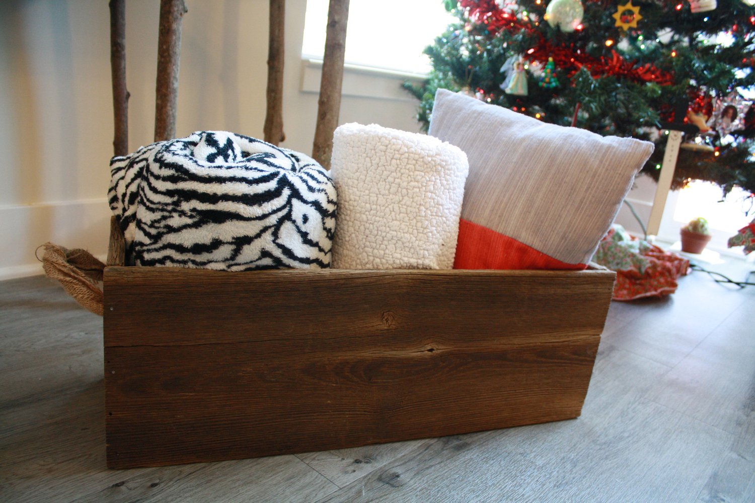 Image of Barn Wood Blanket Box