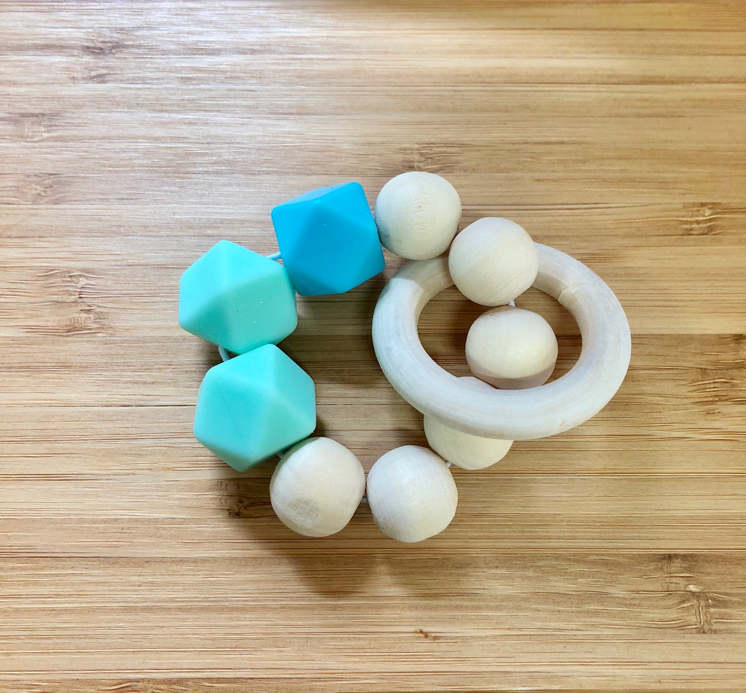 Image of Silicone and Wood Teether