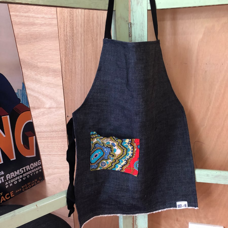 Image of Kids Apron - Retro Pocket