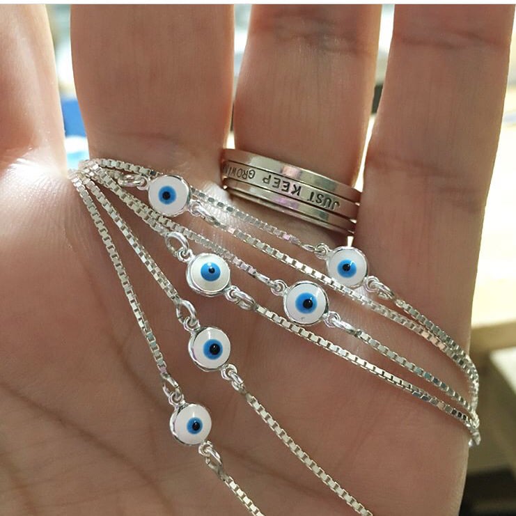 Image of Evil eye bracelet with chain