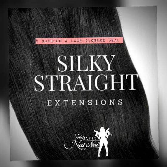 Image of Silky Straight 3 Bundles & Lace Closure Deal!