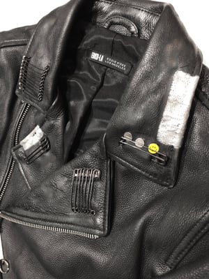 Image of "Fake smile" vintage biker jacket