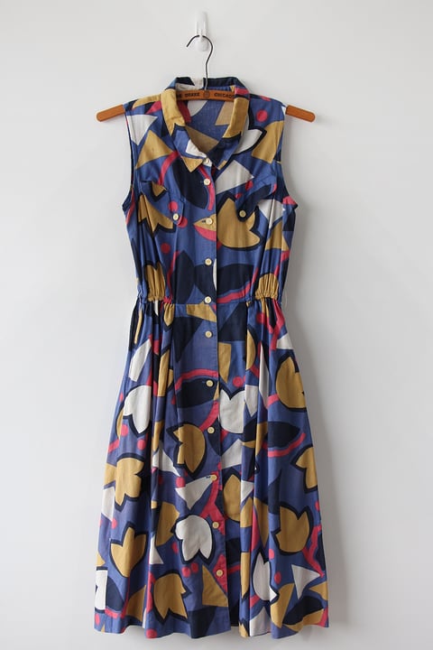 Image of SOLD Tulips And Pockets Comfy Dress