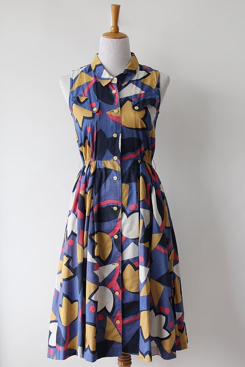 Image of SOLD Tulips And Pockets Comfy Dress