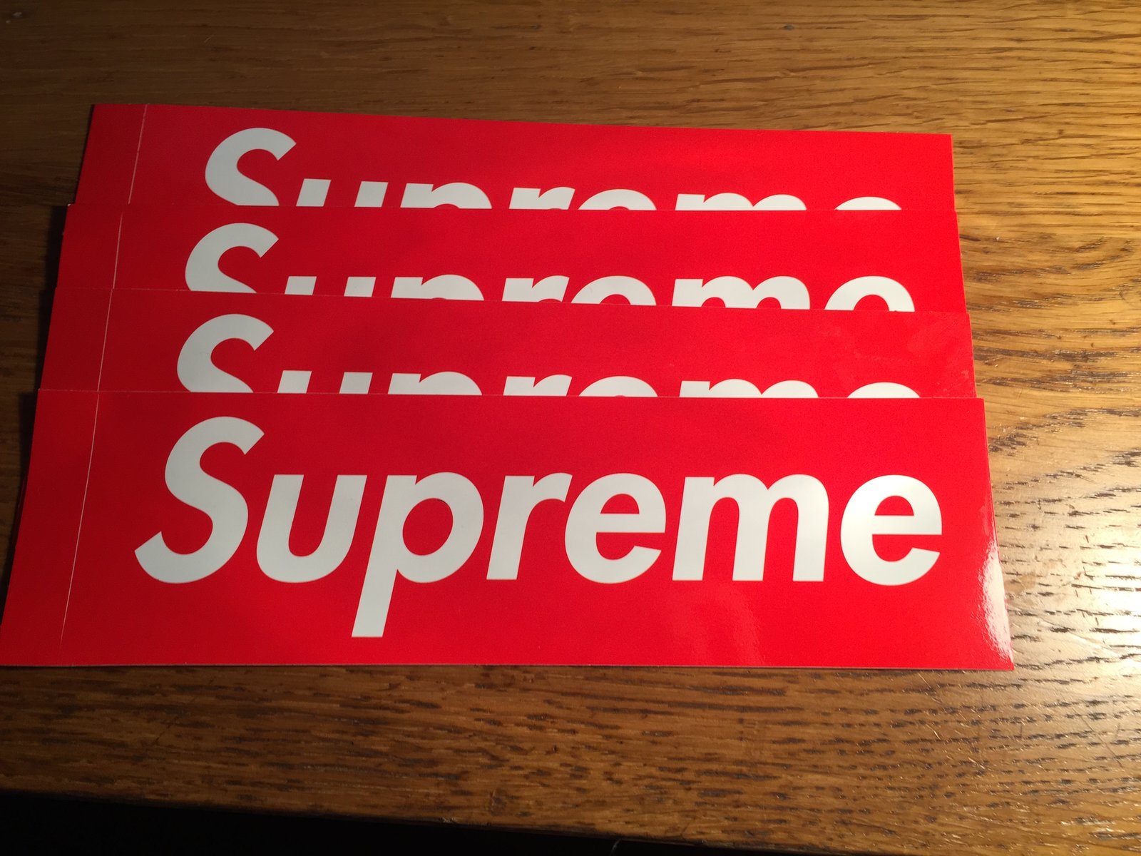 supreme sticker authentic