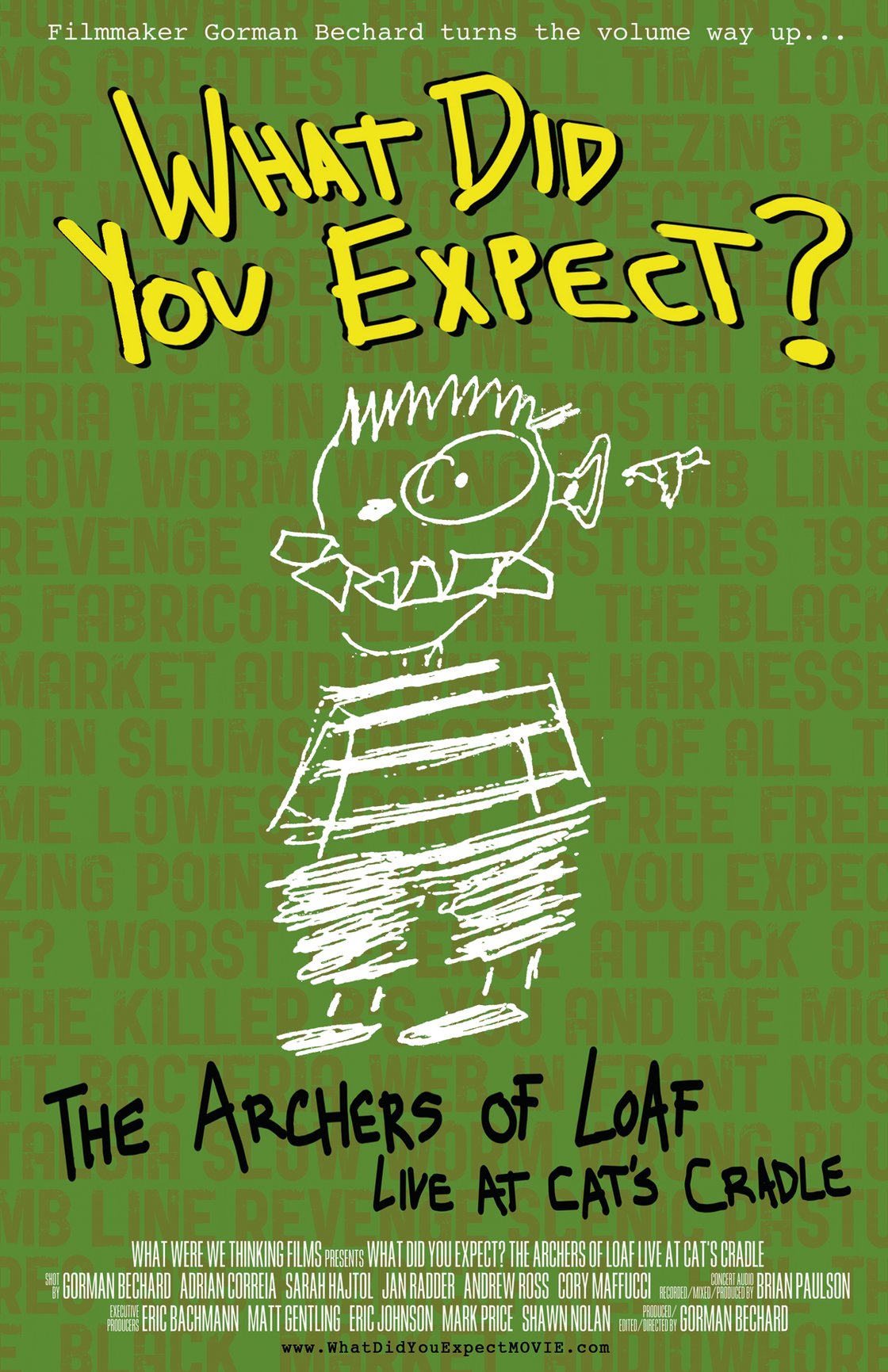 Image of What Did You Expect? Archers of Loaf Live At Cat's Cradle DELUXE DVD - OOP