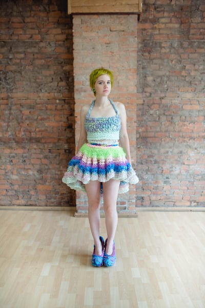Image of HIVE BRAIN collection - one of a kind look - Designed by DEFECTIVE COLLECTIVE - sample PASTEL