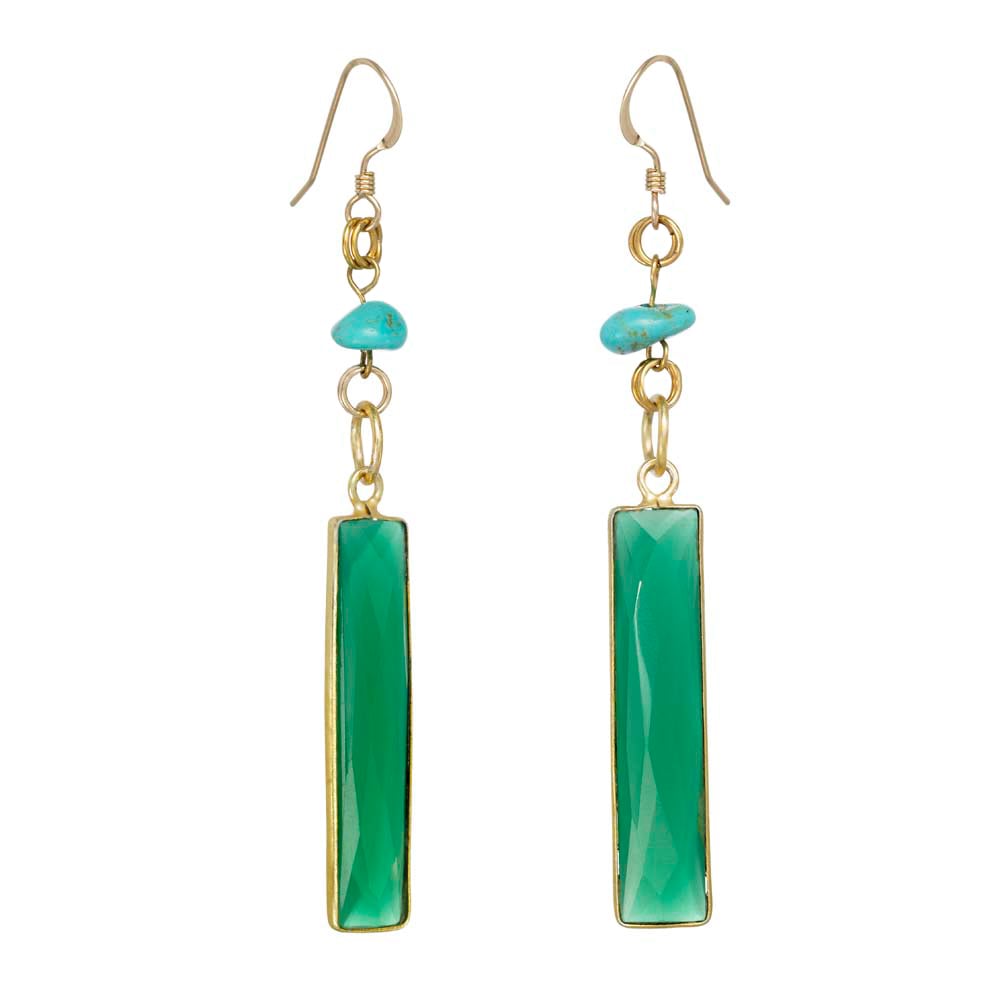Image of PALM SPRINGS LONG BAR EARRINGS