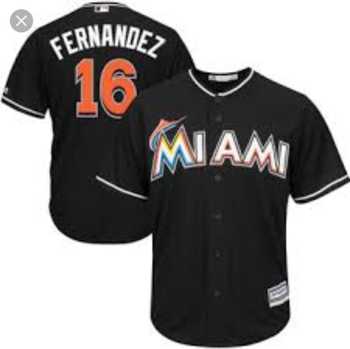 Youth Majestic Miami Marlins #16 Jose Fernandez Authentic Orange Alternate  1 Cool Base MLB Jersey