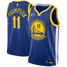 klay thompson white jersey