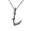 Scythe necklace in sterling silver