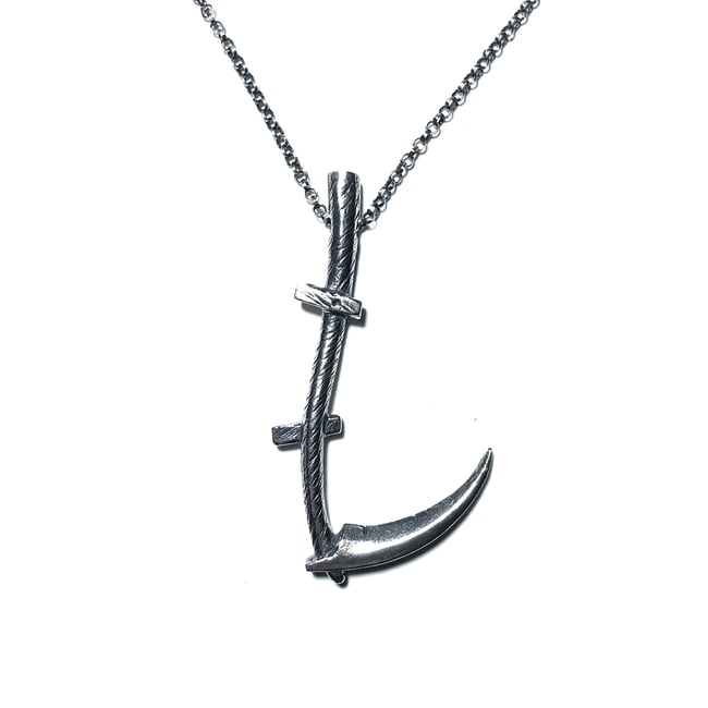 Scythe necklace in sterling silver | Arcana Obscura