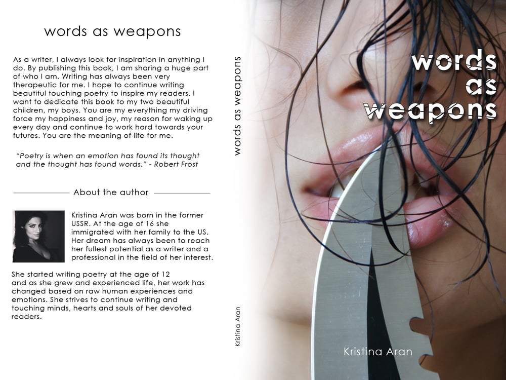 Image of Words As Weapons by Kristina Aran - Signed Copy