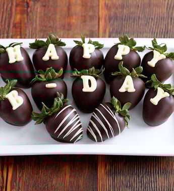Image of Birthday Chocolate Covered Strawberries by Harry & David