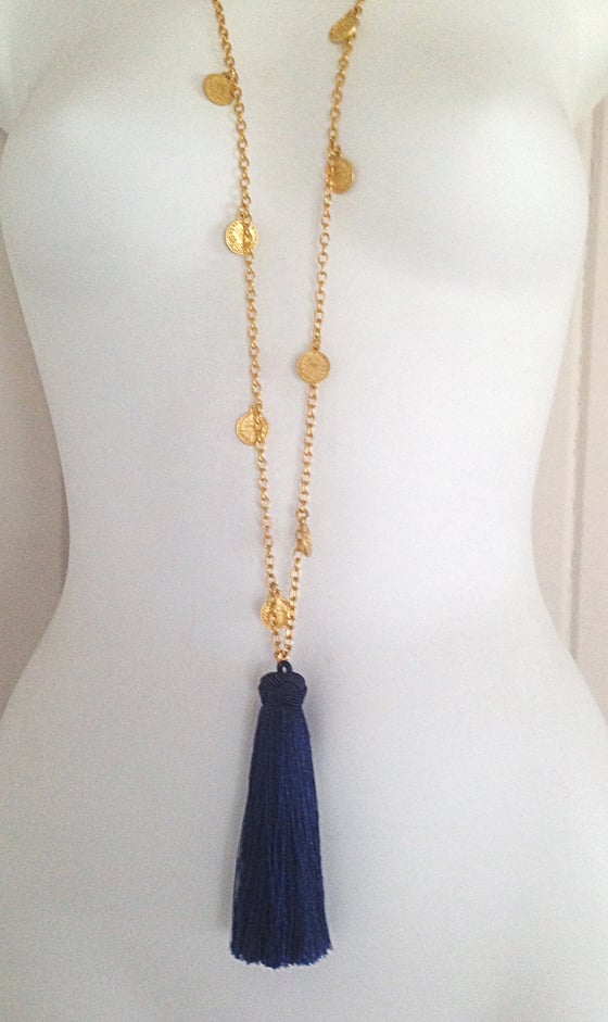 Image of Alectrona Long Tassel Necklace