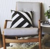 Convergent Black and white Cushion Cover
