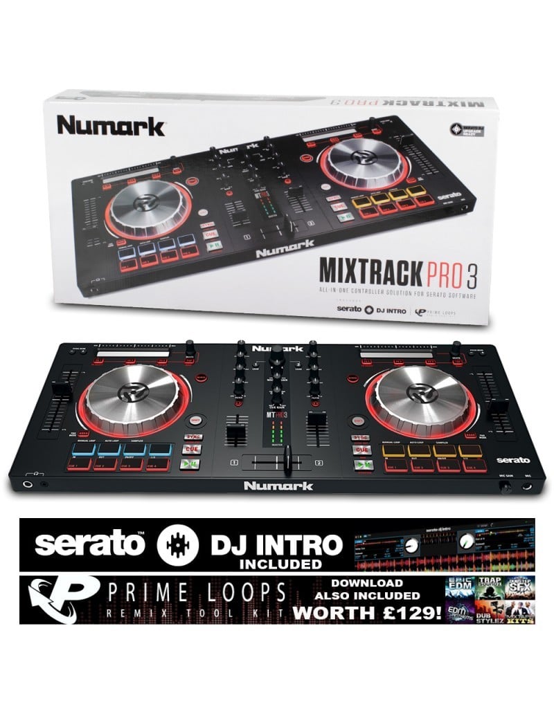 Numark Mixtrack Pro 3 - Dj Controller + Download Packs