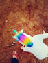 Rainbow unicorn playsuit אוברול חד קרן קשת בענן Image 2