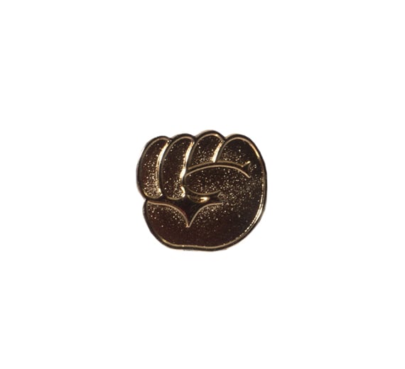 Image of Gold Emoji Fist Pin