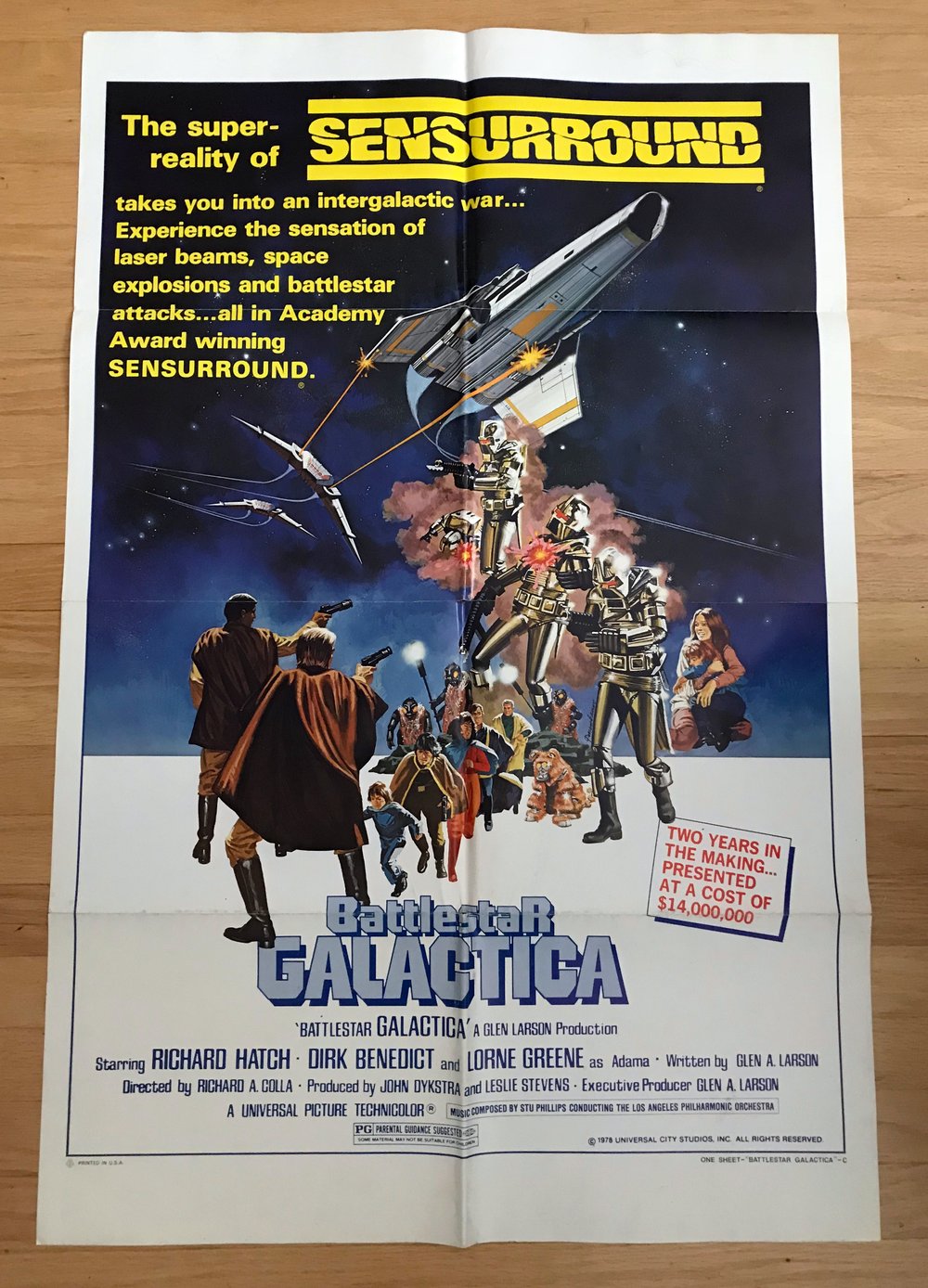 1979 BATTLESTAR GALACTICA Original U.S. One Sheet Movie Poster