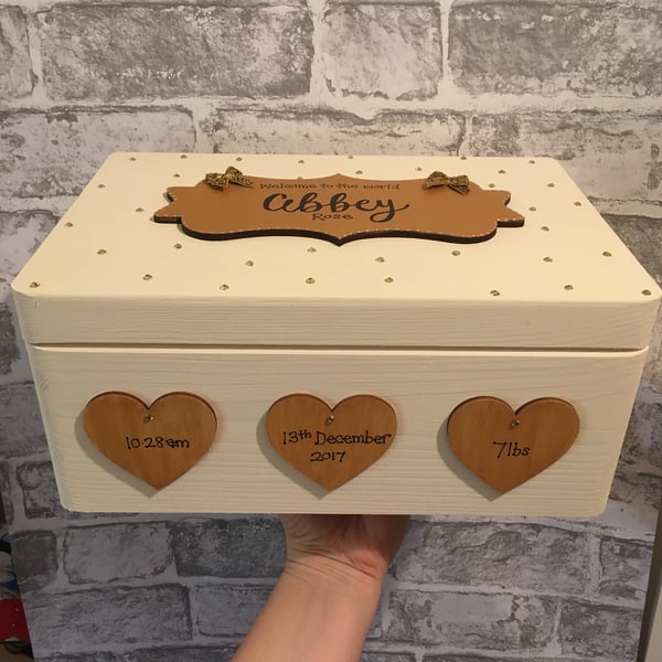 Image of Personalised Wooden box