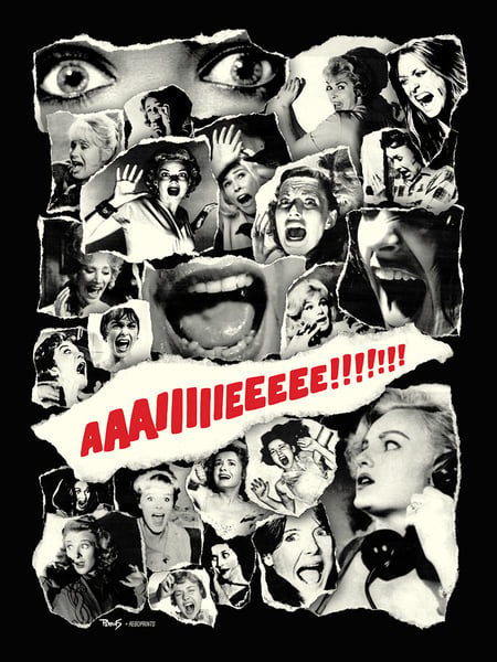 Image of "Scream Queens" art print