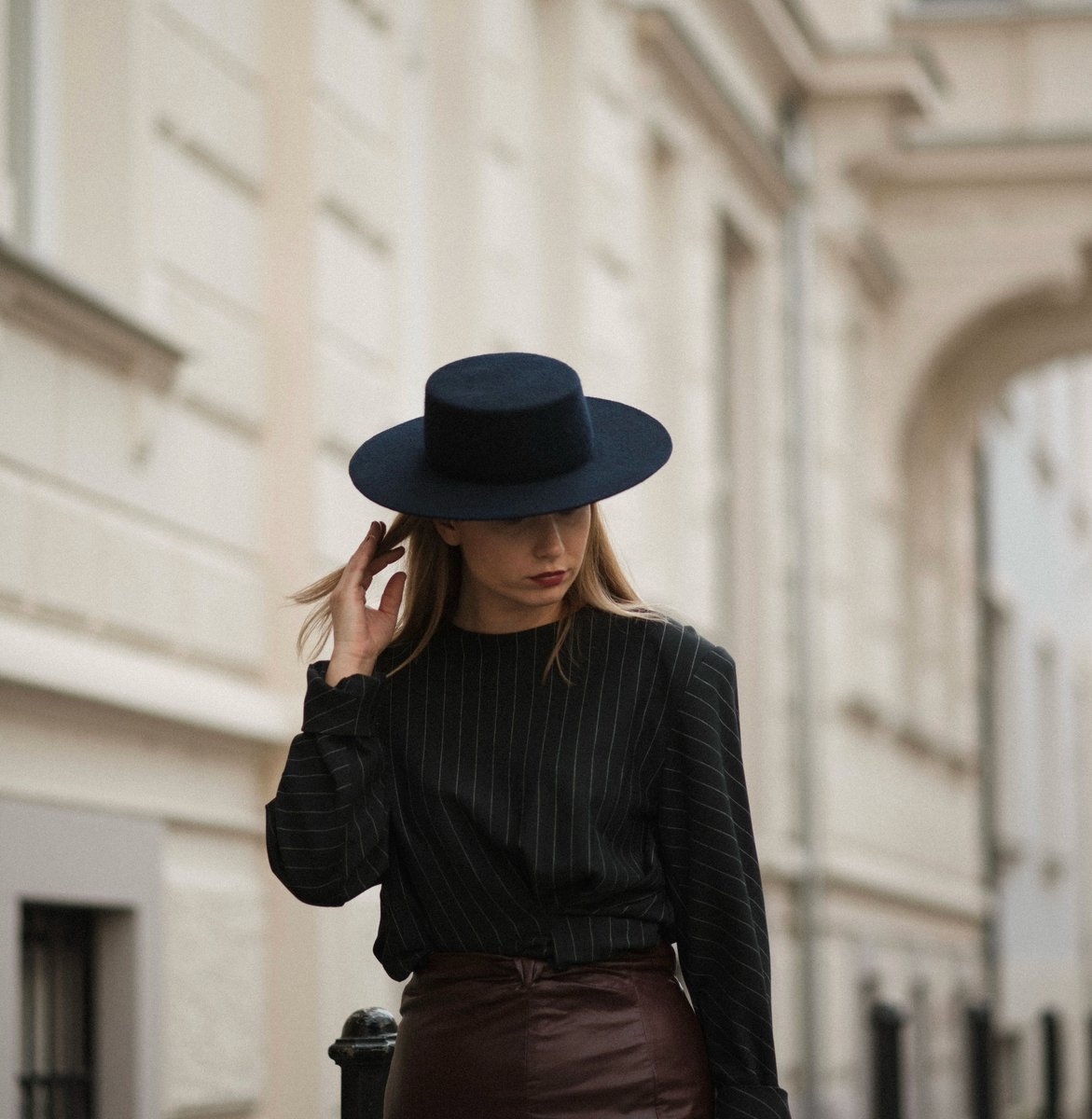 Alice Bolero Hat Navy Blue Bohoheadwear