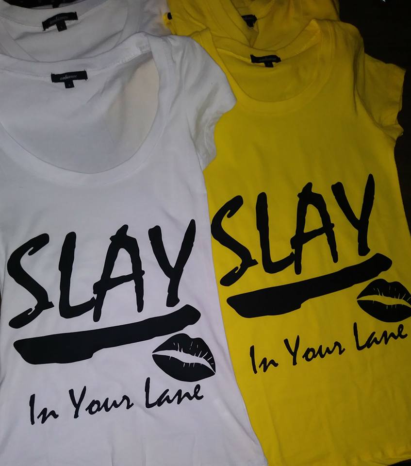 Image of Slay In Your Lane Slim Fitted T-Shirts