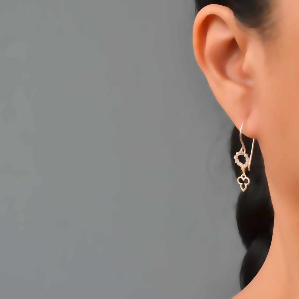 Image of Tiny yoga-inspired earrings