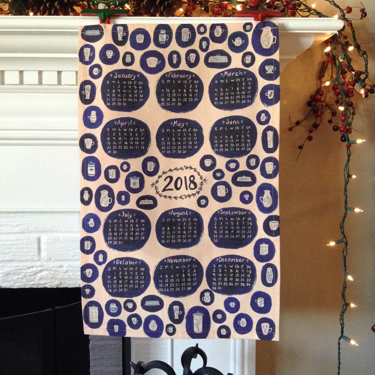 Image of 2018 Tea Towel Calendar