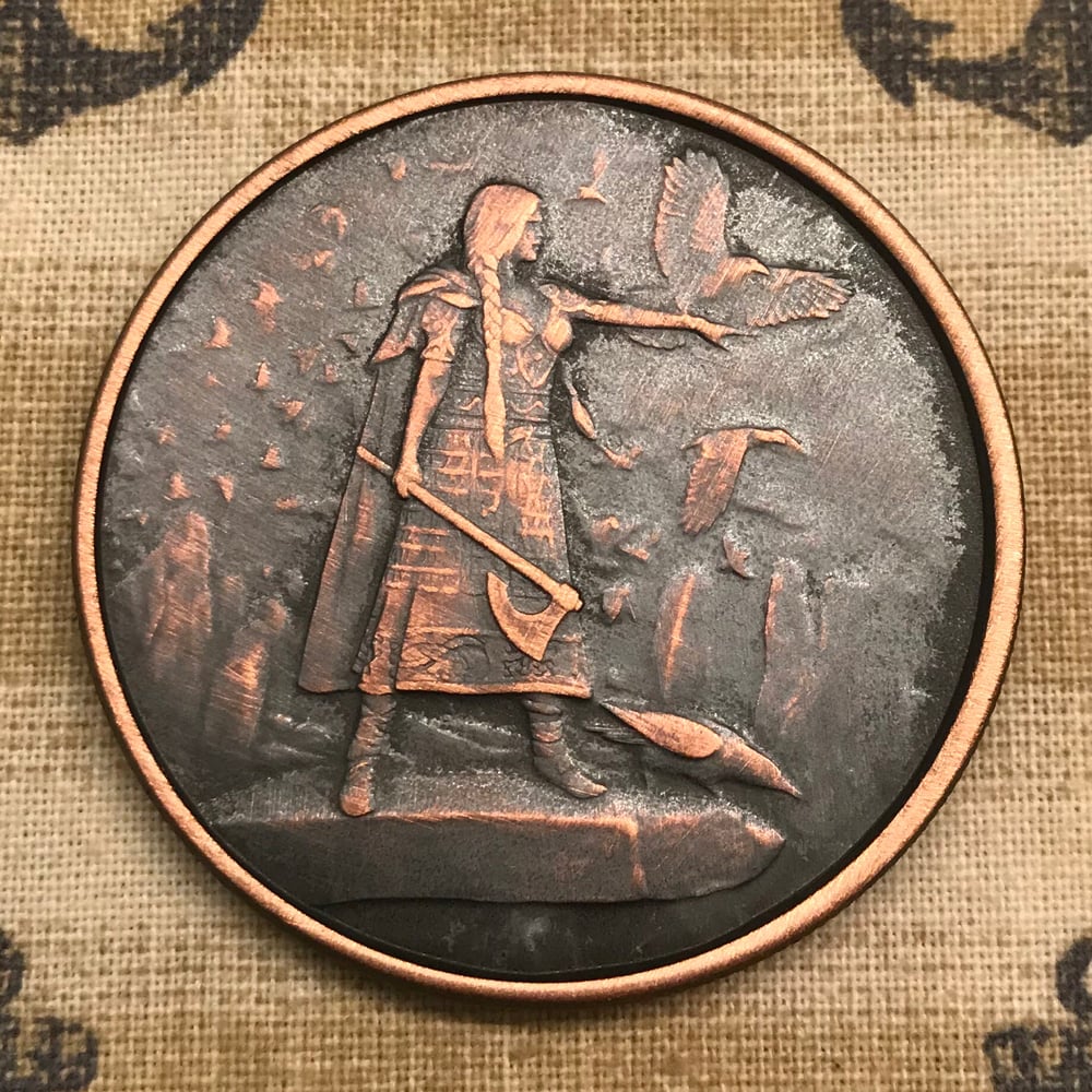 Image of The Morrigan 1oz Copper Challenge Coin