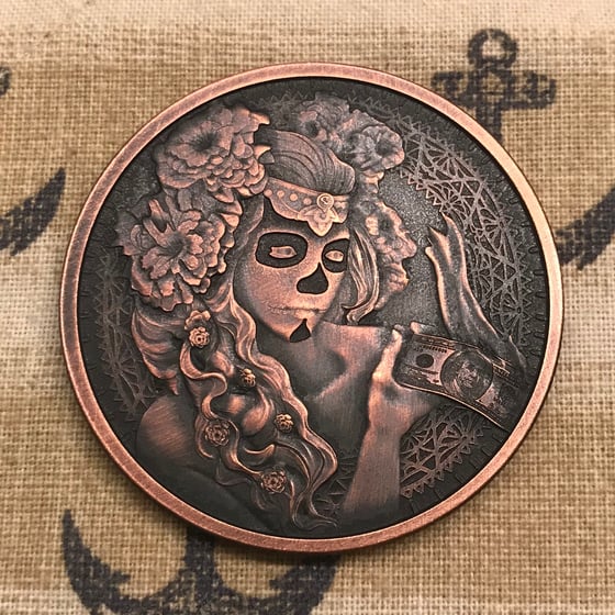 Image of Death Dollar 1oz Copper Challenge Coin