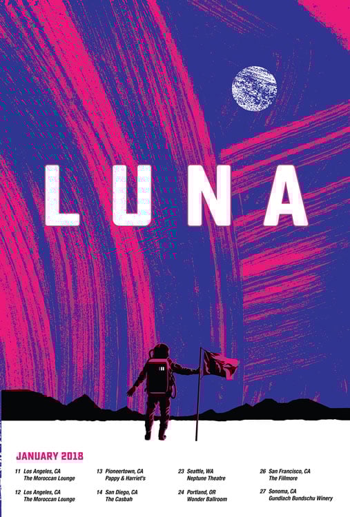 Image of Luna 2018 Tour Poster