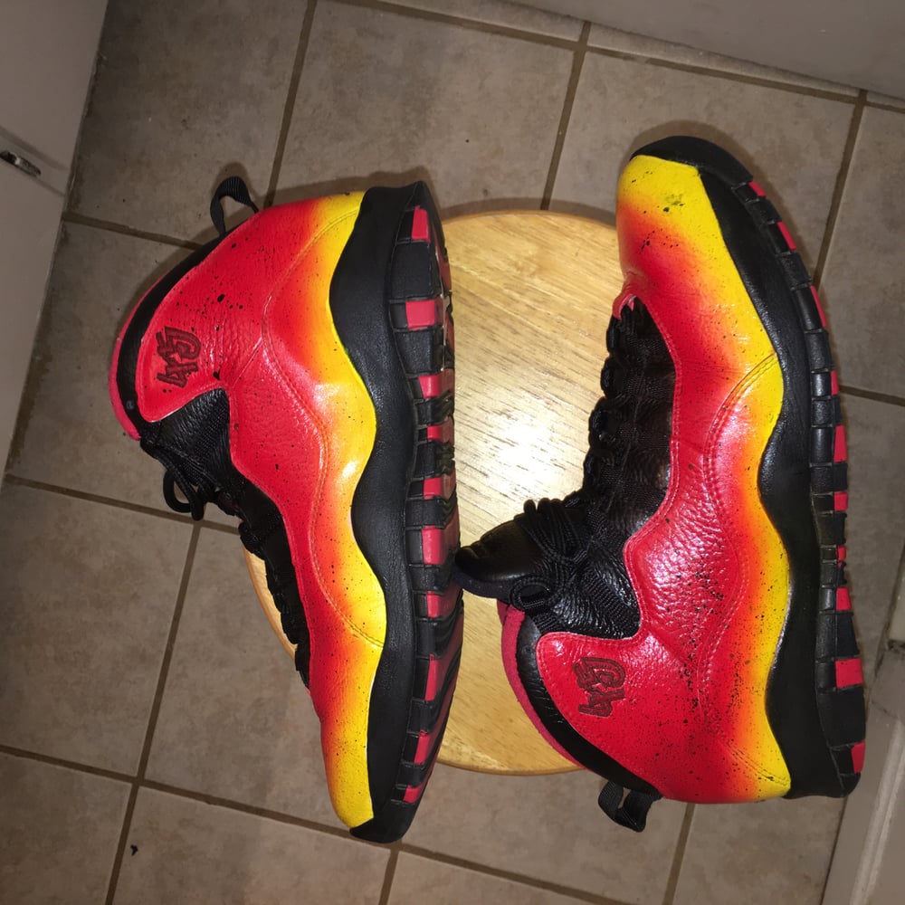 Image of Flame Fade Jordan 10