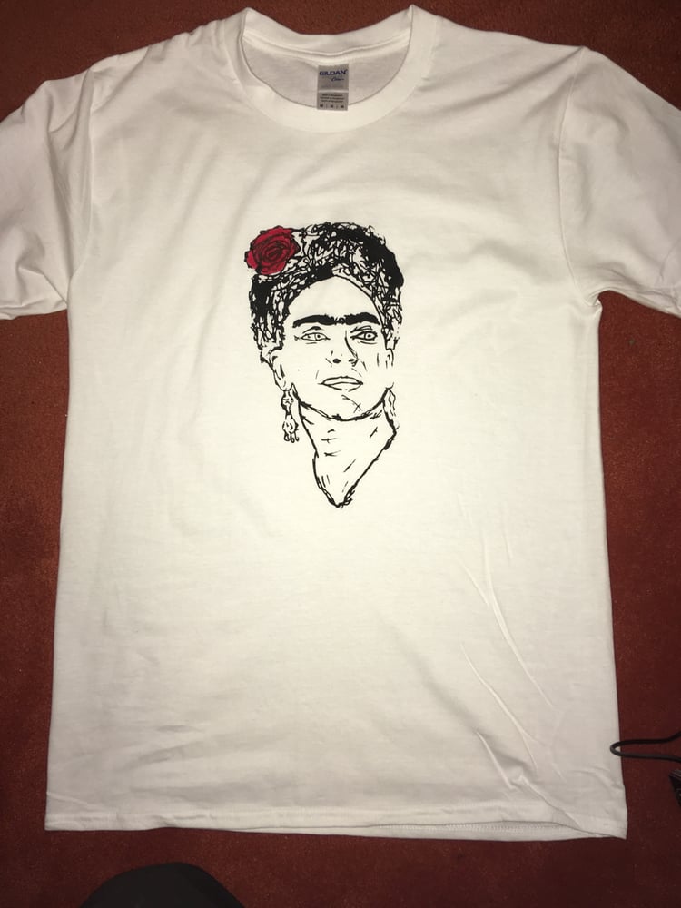 Image of Frida hand finished t shirt