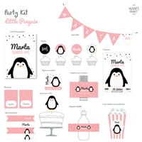 Image 3 of Party Kit Little Penguin Impreso