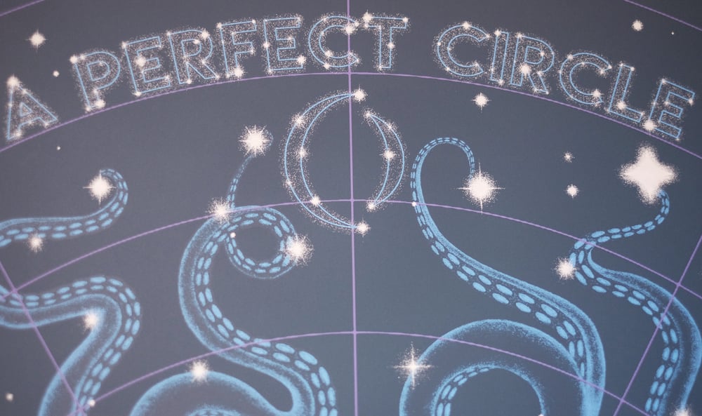 Image of "A PERFECT CIRCLE" SCREEN PRINTED 18 X 24" TOUR POSTER