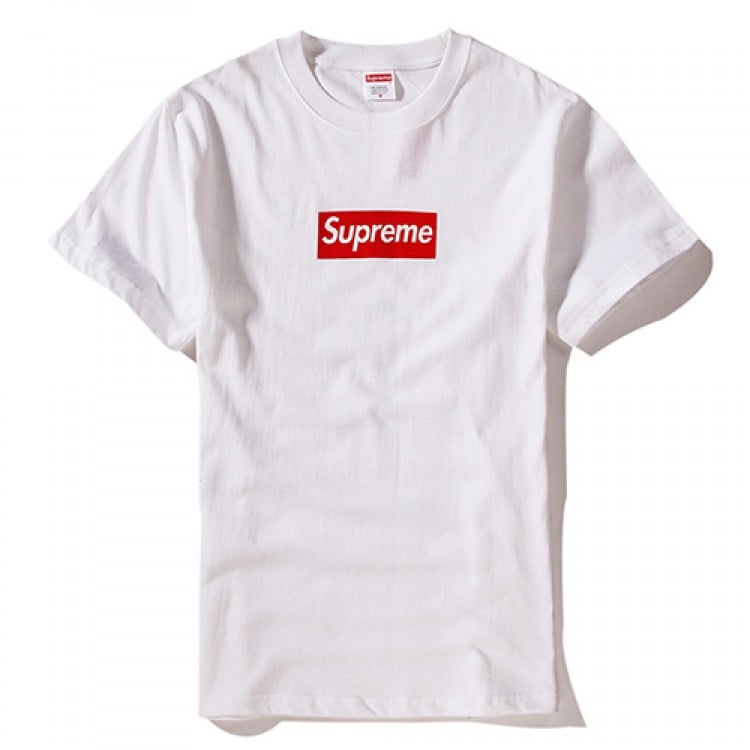 supreme grey red box logo