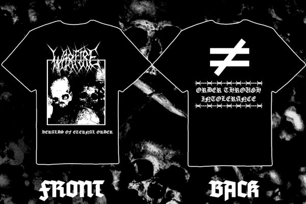 Image of WARFIRE " Heralds of Eternal Order" double sided short sleeve t-shirt