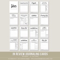 Image 1 of In Review Journaling Cards (Digital)