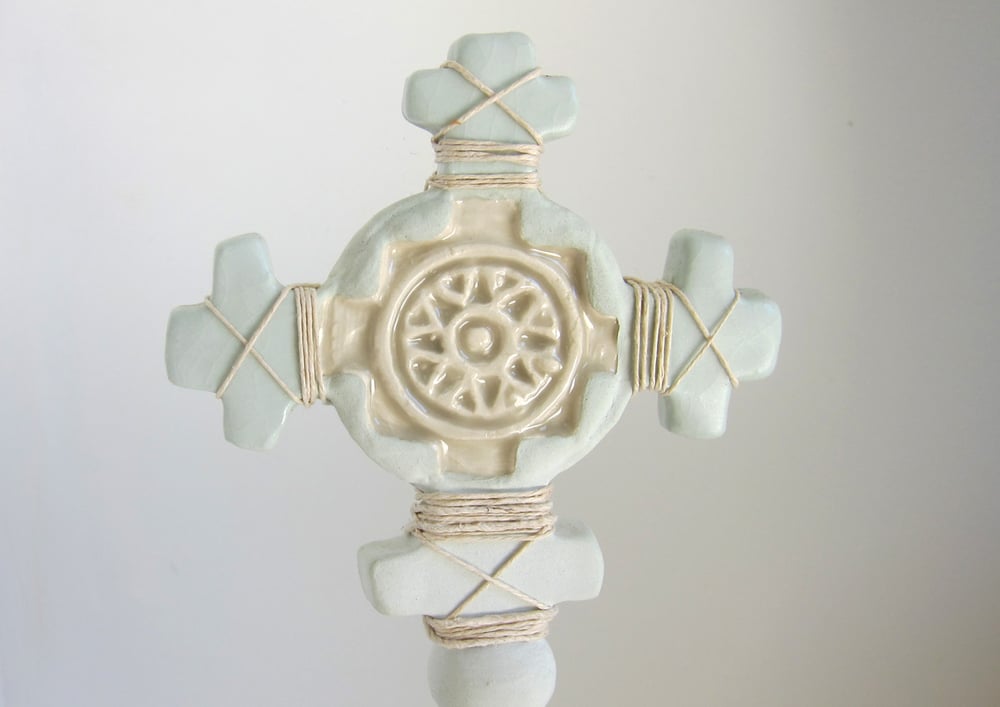 Image of mint green cross