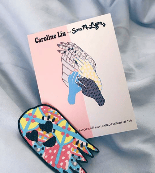 Image of Sara M Lyons x Caroline Liu ♥ woven iron-on patch