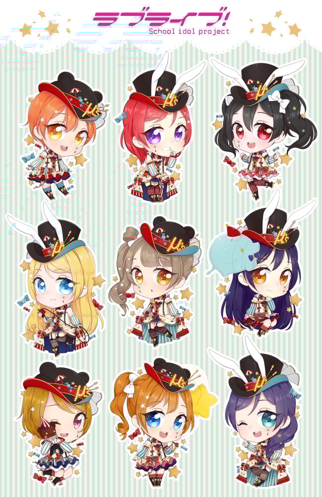 Image of Love Live! Circus Set Stickers