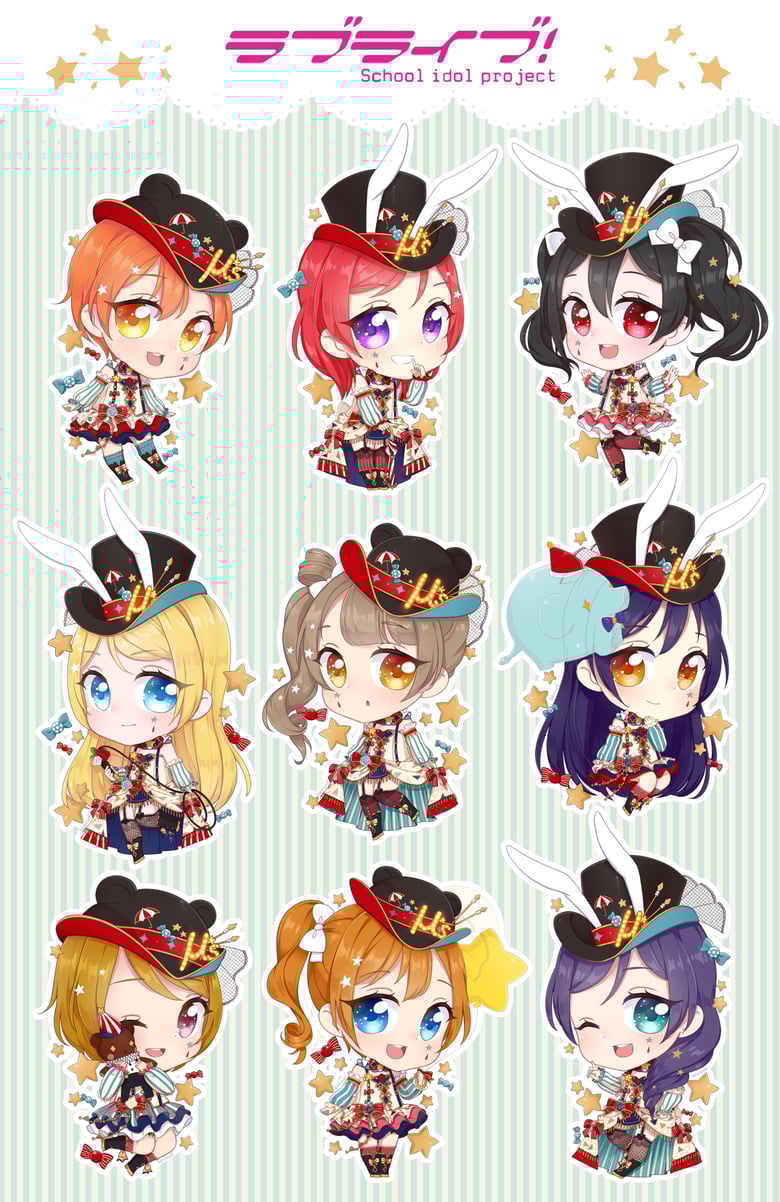 Image of Love Live! Circus Set Stickers