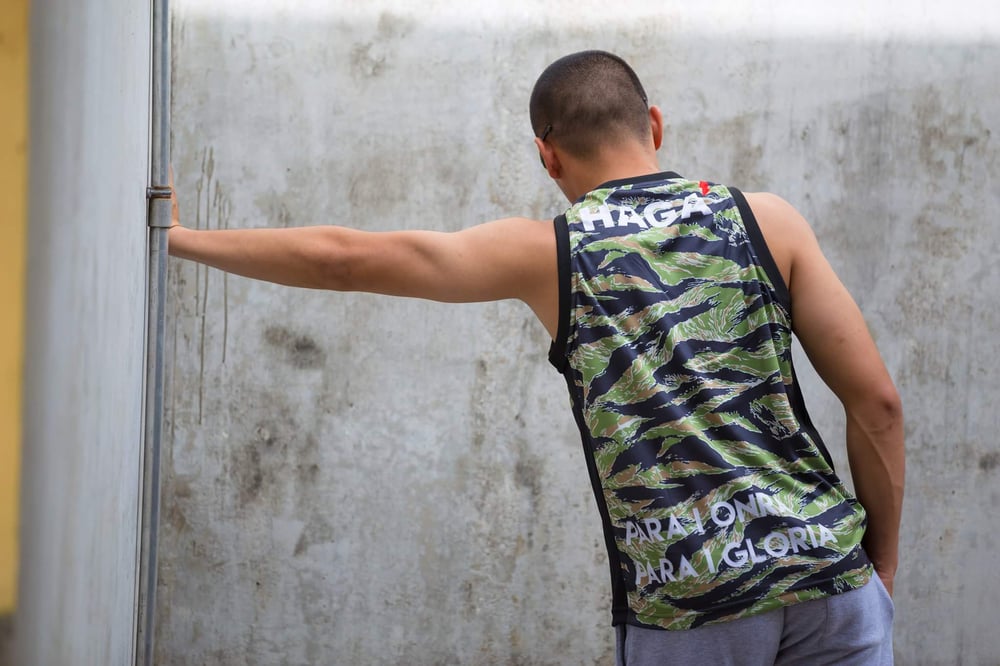 Image of TIGER CAMO LATTE AND SLING LOGO TANK