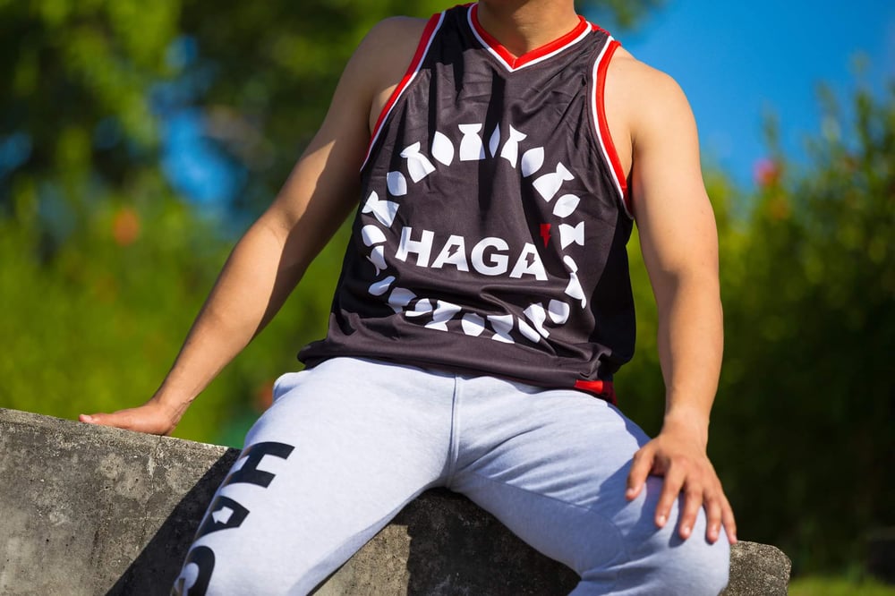 Image of RED/BLACK LATTE AND SLING LOGO TANK