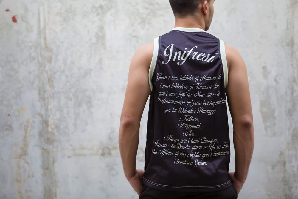 Image of BLACK INIFRESI JERSEY TANK