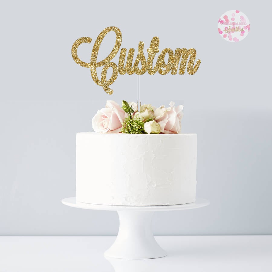 Image of ANY WORD/S CAKE TOPPER